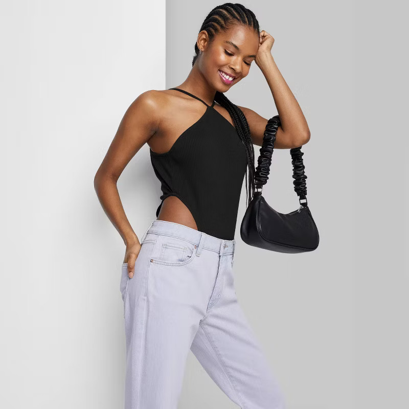 Women's Y-Neck High Cut Bodysuit - Wild Fable™ | Target