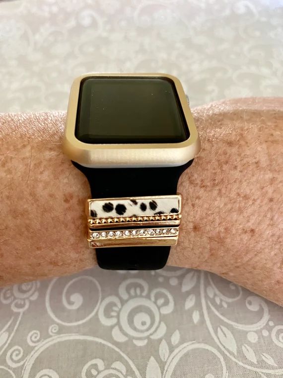 Apple Watch Band-white Leopard Charms-silver-gold-black-rose | Etsy | Etsy (US)