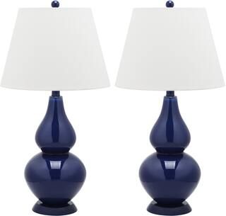 Cybil Double Gourd Table Lamp Set in Navy | Michaels | Michaels Stores