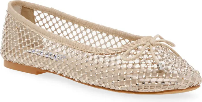 Blossoms Rhinestone Mesh Ballet Flat (Women) | Nordstrom