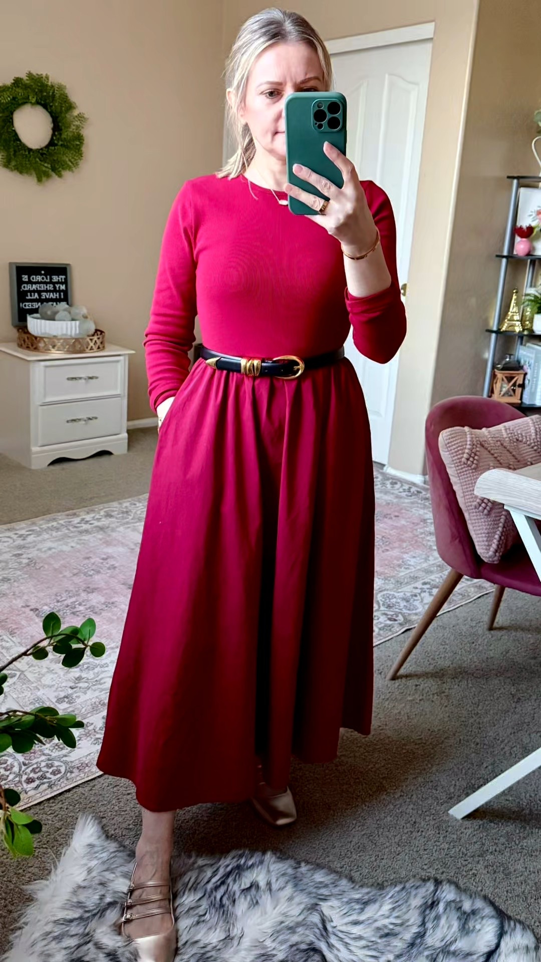 Such a cute dress from Amazon. I’m wearing a small. Love the quality. It’s perfect for the holidays. The color is a bit darker in real life. 




Burgundy dress, burgundy outfit, Merlot dress, deep wine dress, Holiday outfit, holiday dress, Amazon dress, madewell belt, 

#LTKStyleTip

#LTKHoliday #LTKOver40 #LTKPetite #LTKSeasonal #LTKFindsUnder50 #LTKootd #LTKWorkwear