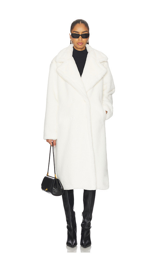MORE TO COME Calliope Faux Fur Coat in White. Size L | Revolve Clothing (Global)