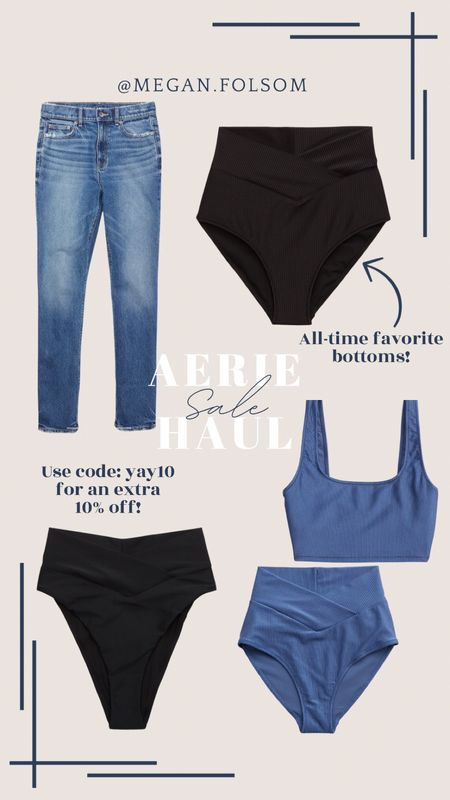 Aerie swim is on sale this week! Use this code to get 10% extra off your order. They have my FAVORITE swimsuits. Especially their high-waisted swim bottoms. They are my go-to every time I go swimming or have to wear a swimsuit anywhere. So flattering on my postpartum belly and I feel so comfortable in them! 

#LTKswim #LTKmidsize #LTKsalealert