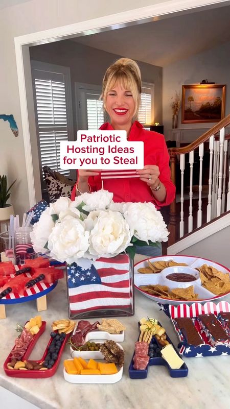 Red white and blue hosting ideas, patriotic party, 4th of July 

#LTKHome #LTKSeasonal #LTKParties