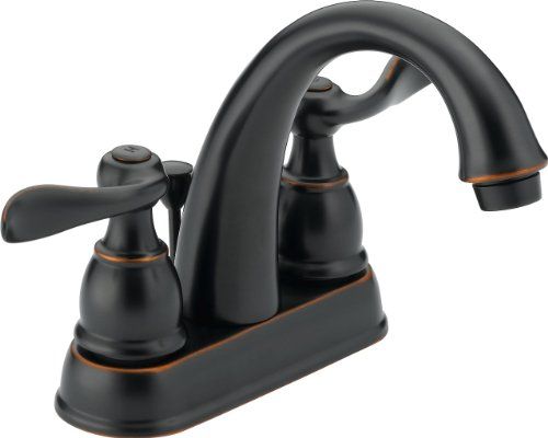 Delta Foundations B2596LF-OB Two Handle Centerset Lavatory Faucet, Oil Bronze | Amazon (US)
