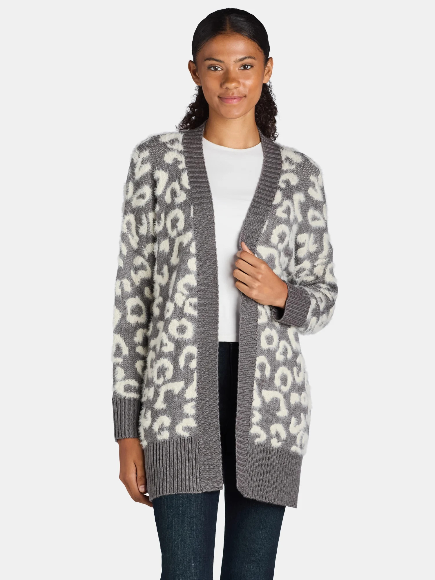 Dreamers by Debut Women's Open Front Cardigan Sweater, Midweight, Sizes XS-XL - Walmart.com | Walmart (US)