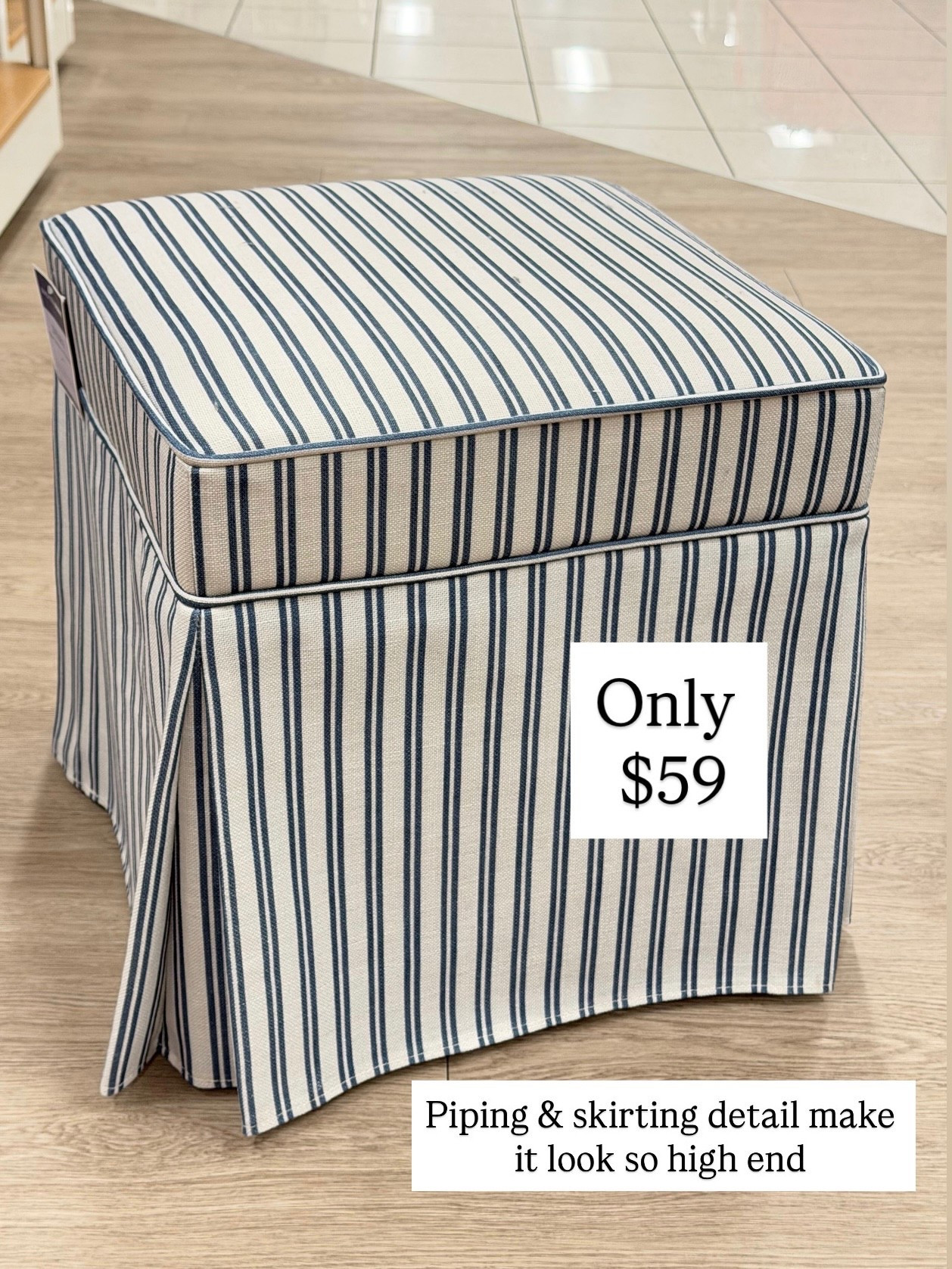 Saw this in person yesterday and it’s absolutely beautiful. Cannot believe it’s only $59 perfect if you add two at the end of a bed or two in your living room room or two under your console table in your entryway.

#LTKHome #LTKSaleAlert