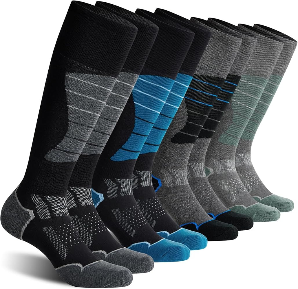 CS CELERSPORT 2/3/4 Pack Ski Socks for Men and Women Skiing, Snowboarding, Winter Performance Soc... | Amazon (US)