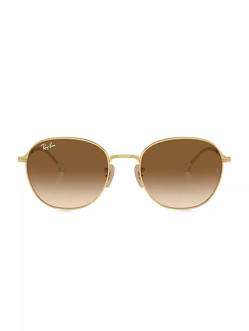 RB3809 55MM Round Sunglasses | Saks Fifth Avenue
