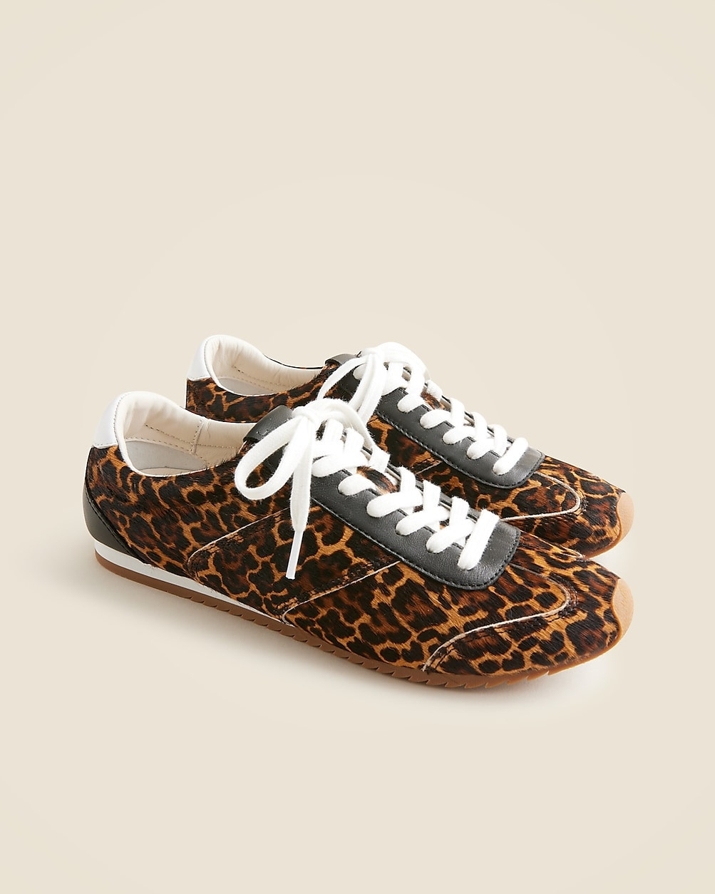 Rec sneakers in leopard-print calf hair | J. Crew US