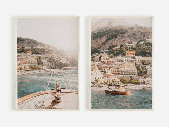 Positano Italy Prints, Italy Print Set, Amalfi Coast Wall Art, Positano Print Set, Amalfi Wall Ar... | Etsy (CAD)