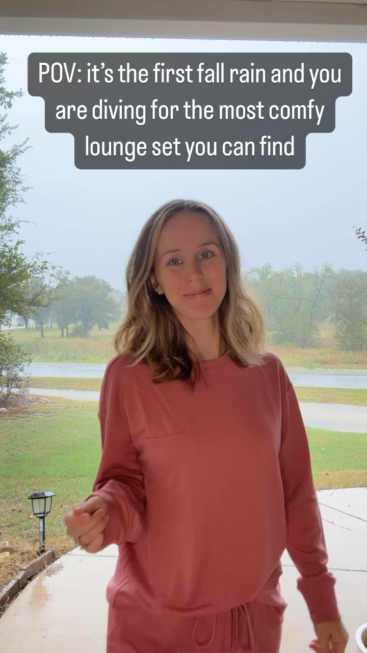 Ok it’s rained. I’m diving for all the comfy loungewear I can find and this set is on sale right now for only $22 in over 10 colors! Just add the coupon when you go to check out! 

#LTKStyleTip #LTKSaleAlert #LTKFallSale