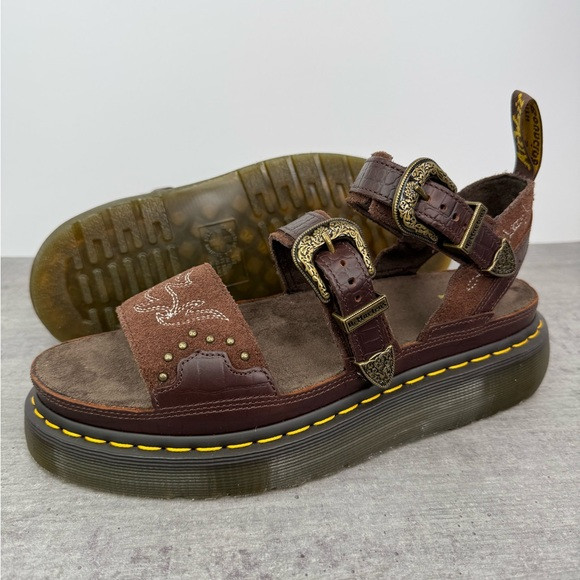 RARE Dr. Marten Gothic Americana Gryphon Quad Platform Sandals - Women's Size 10 | Poshmark