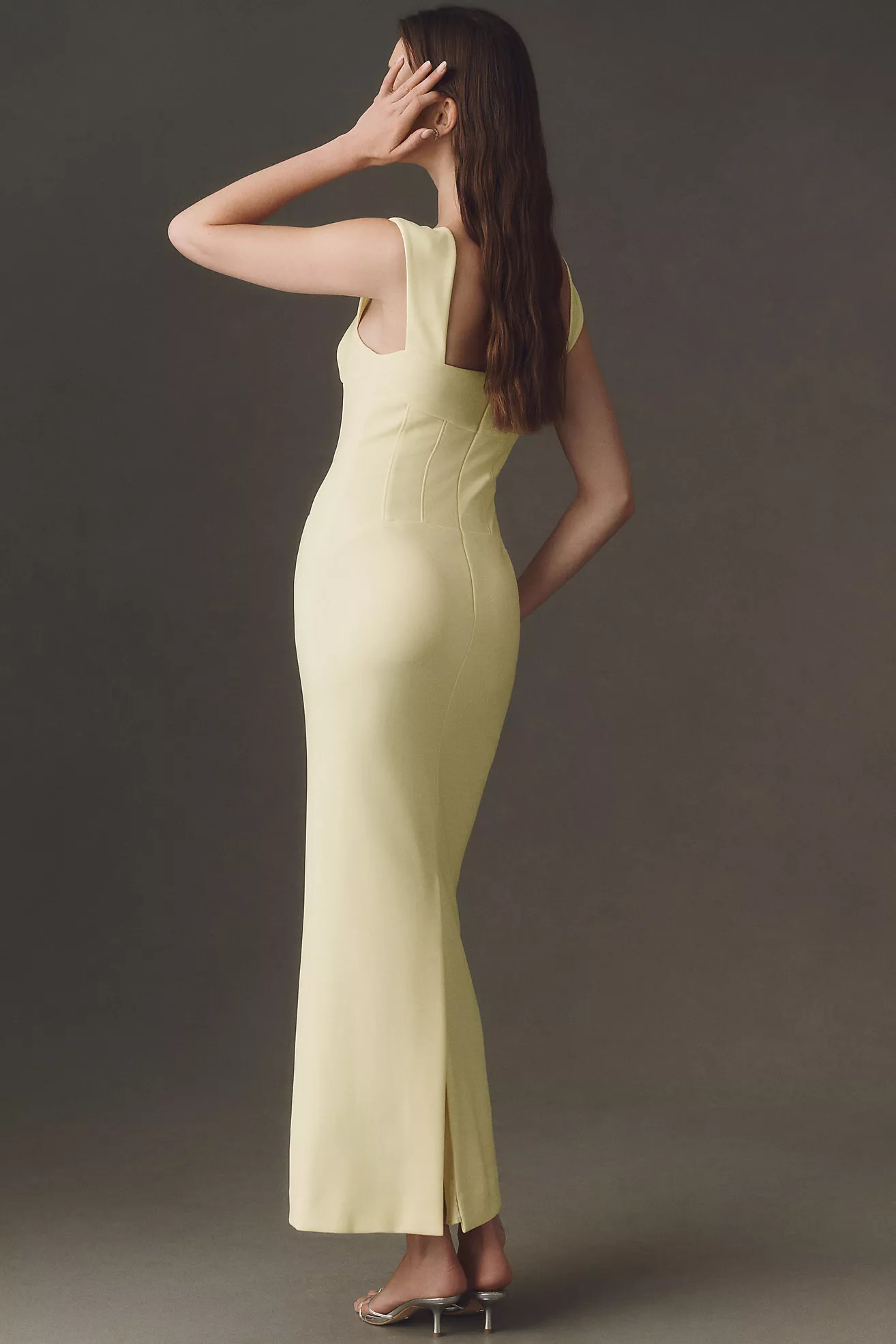 BHLDN Square-Neck Corset Maxi Dress | Anthropologie (US)