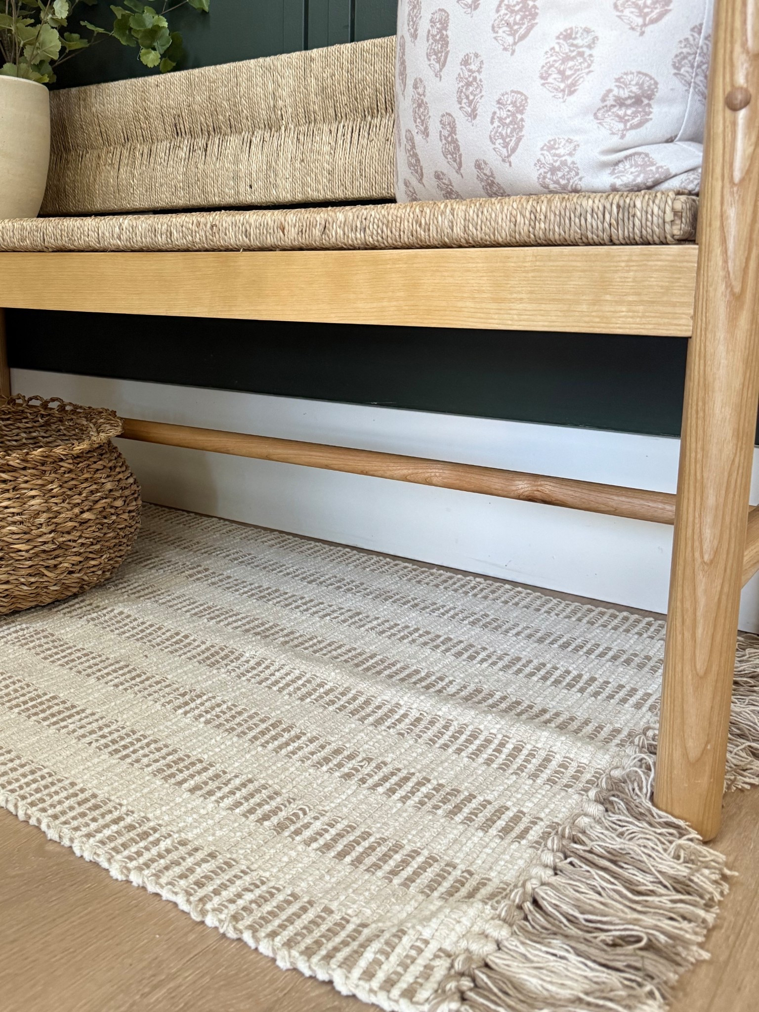 Walmart throw rug is under $20.. I just love these kind of rugs, they literally can go anywhere! 