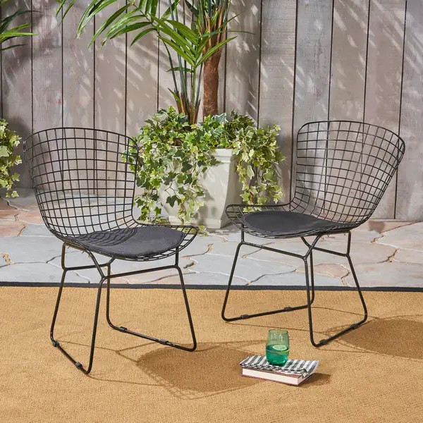 Tyson Outdoor Chairs (Set of 2) by Christopher Knight Home - 24.50"D x 21.00"Wx 31.25"H - Bed Bat... | Bed Bath & Beyond