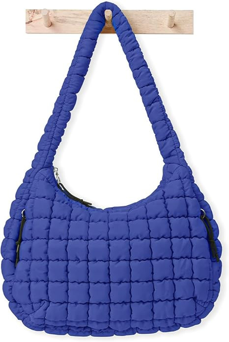 Womens' Lightweight Quilted Carryall GYM Tote Bag Puffer Crossbody Bag Soft Puffy Boho Handbags B... | Amazon (US)