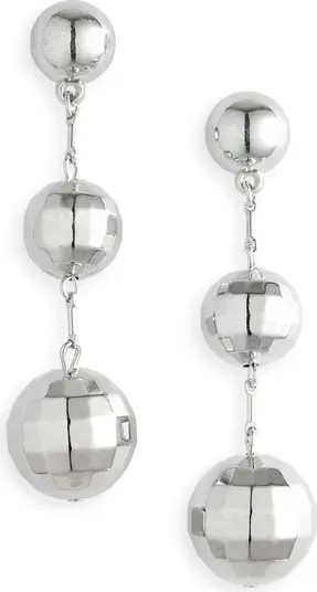 Leith Faceted Orb New Year Linear Drop Earrings | Nordstromrack | Nordstrom Rack