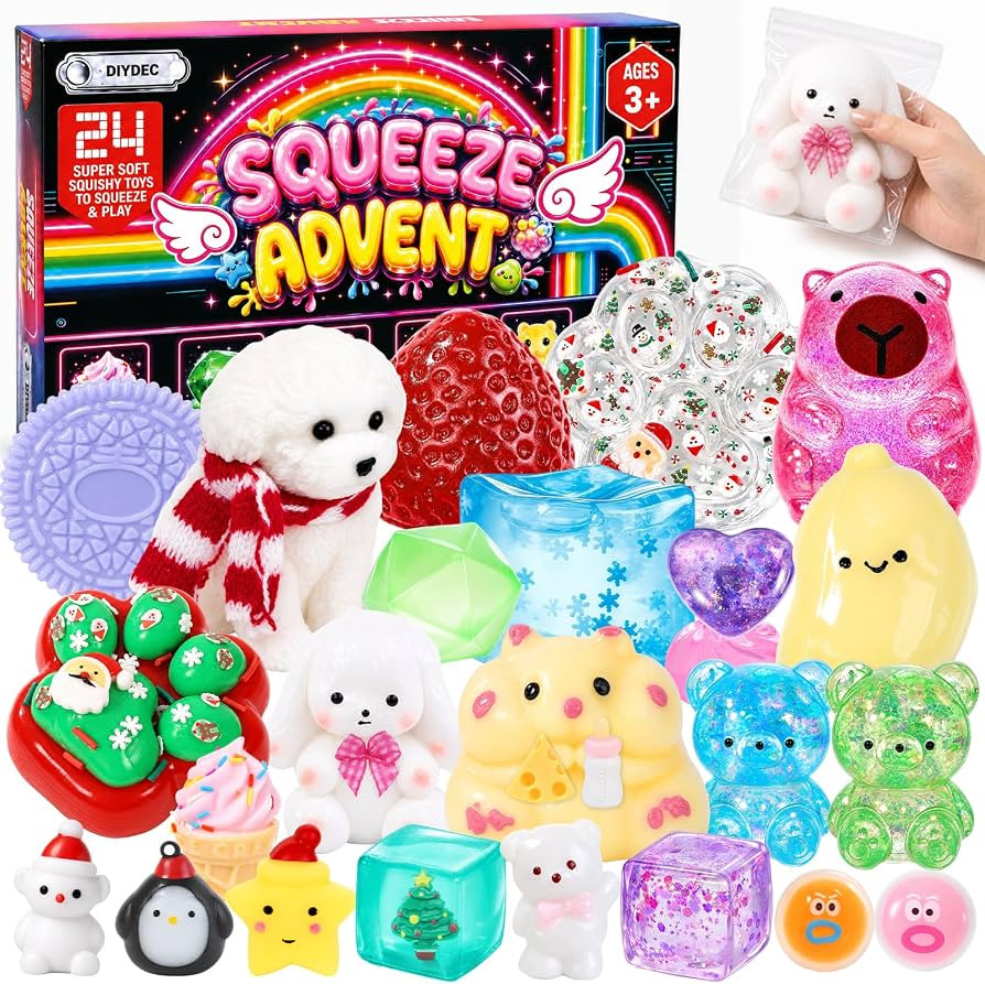 Advent Calendar 2026 Christmas 24 Days Countdown Calendar Squishy Toys | Amazon (US)