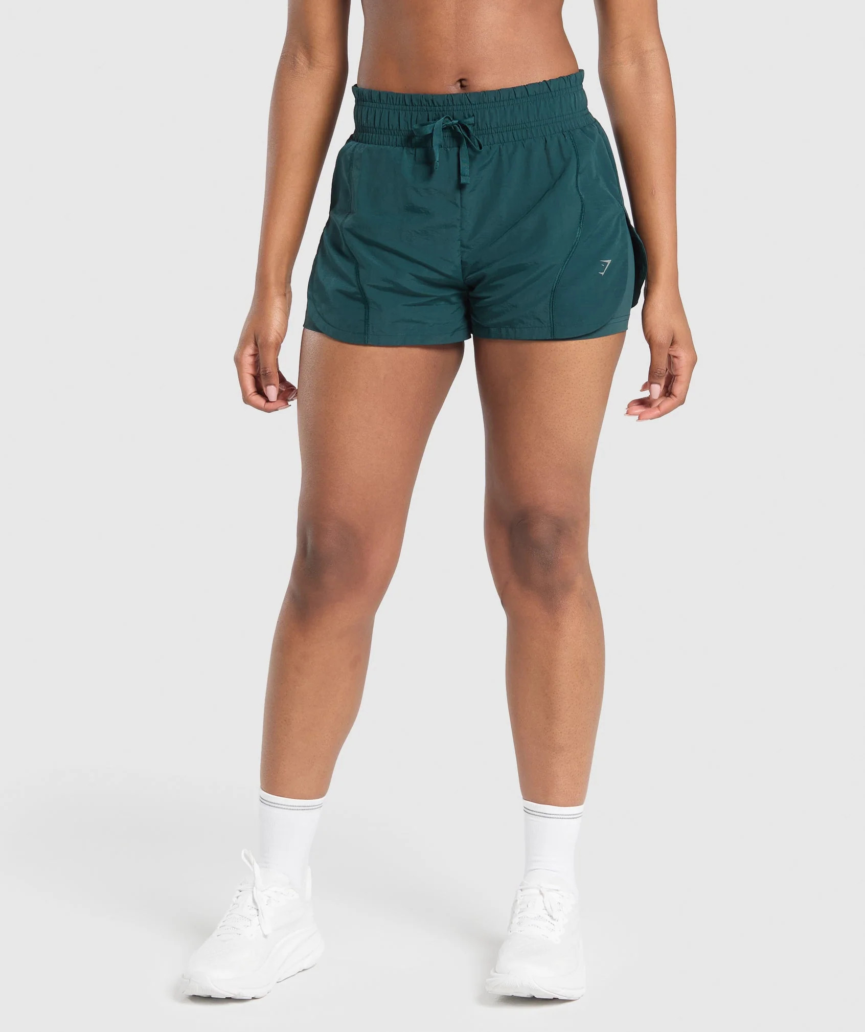 Gymshark Running 2 in 1 Woven Shorts - Strong Teal | Gymshark US