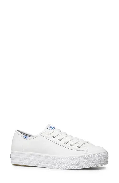 Keds® Triple Kick Platform Sneaker in White at Nordstrom, Size 6.5 | Nordstrom