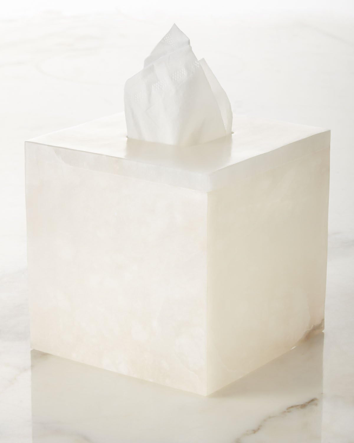 Alabaster Tissue Box Cover, WHITE | Amazon (US)