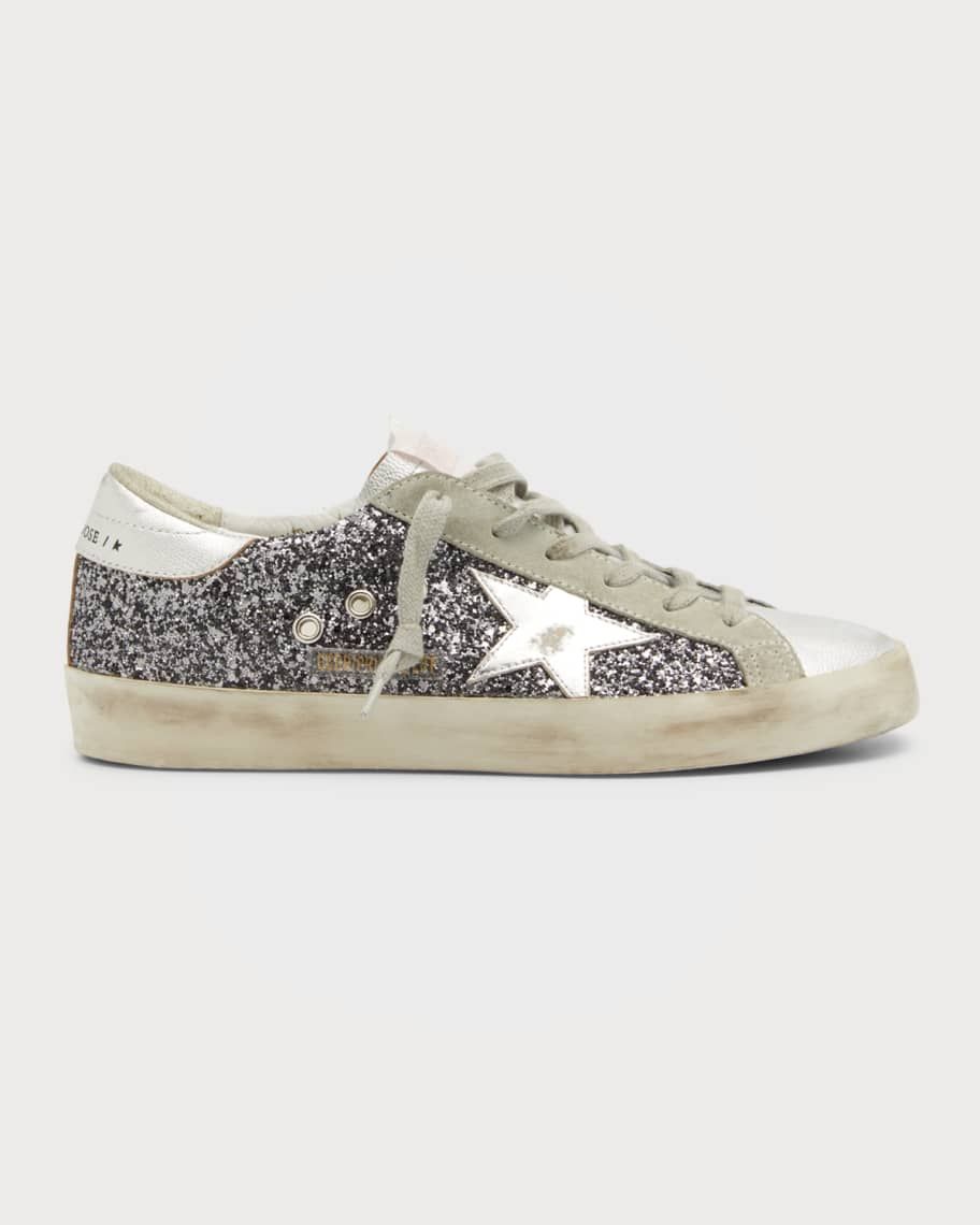 Superstar Glitter Low-Top Sneakers | Neiman Marcus