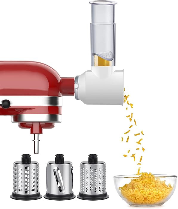 Slicer Shredder Attachment for KitchenAid Stand Mixers, Vegetable Cheese Grater Salad Maker Food ... | Amazon (US)