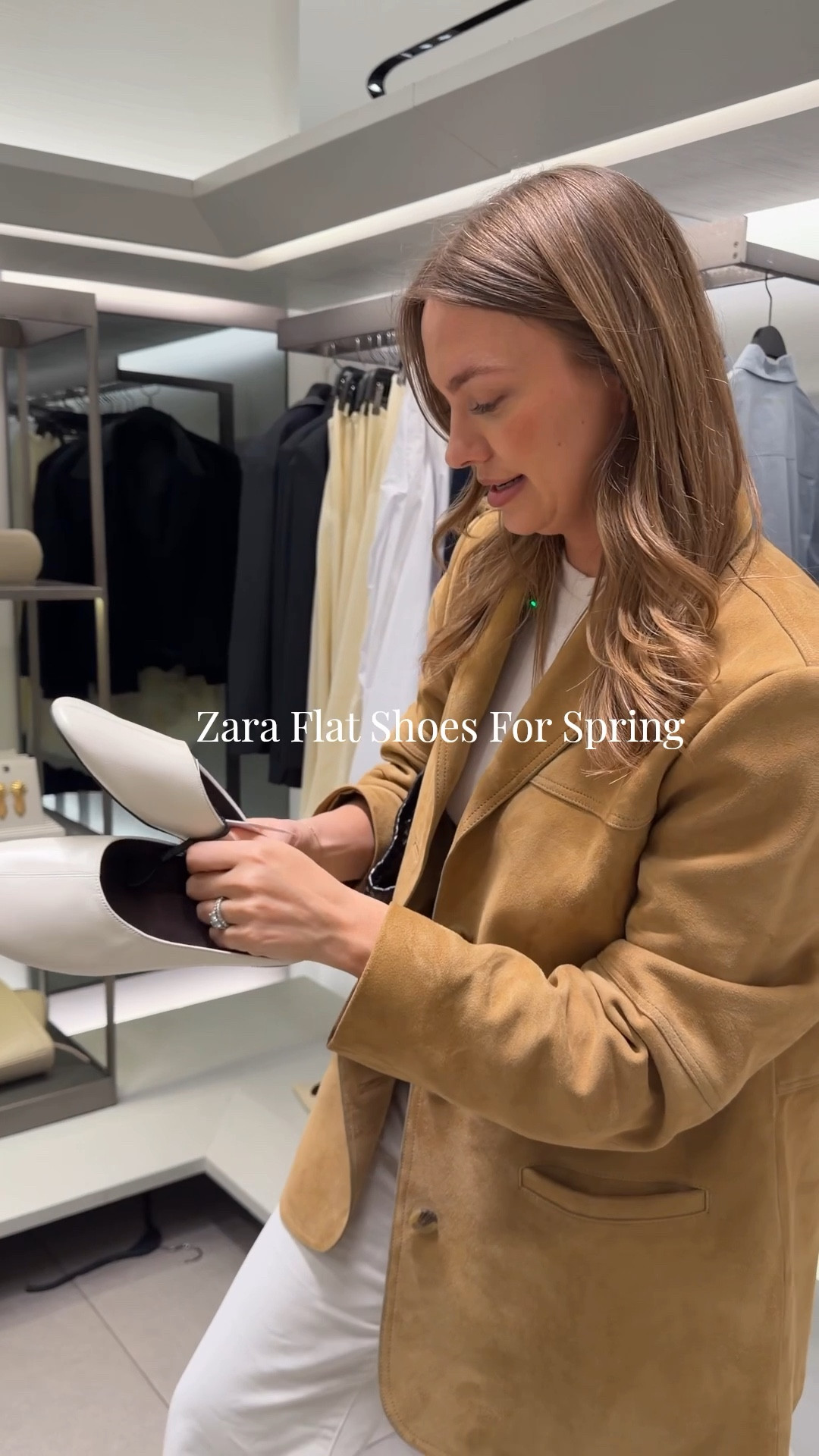 I really LOVE these as a chic spring flat from Zara 