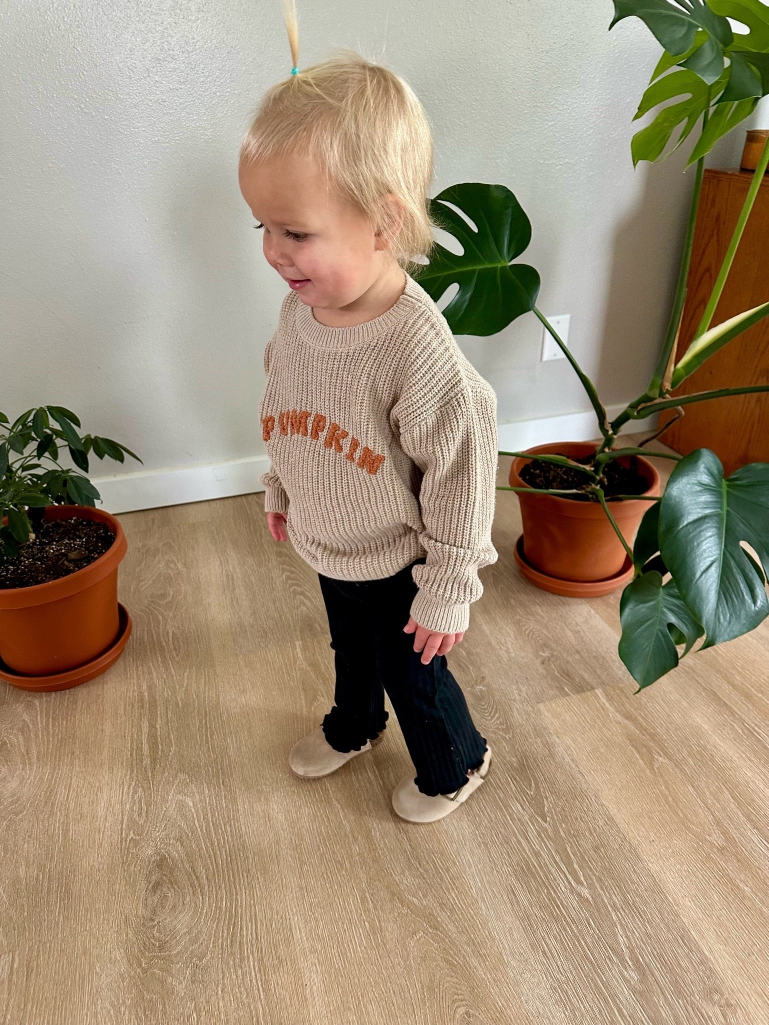 The cutest little fall outfit! 🎃🤎 This pumpkin sweater + black ribbed flare leggings + beige clogs combo is giving cozy, playful, and ready for all the fall adventures. I love an outfit that’s cute enough for pictures but comfy enough for toddler life. 🍁
🎃 Toddler fall outfit | Pumpkin sweater | Ribbed flare leggings | Beige clogs | Cozy kids clothes | Fall kids fashion
#ToddlerFallOutfit #ToddlerStyle #KidsFallFashion #FallKidsClothes #PumpkinSweater #ToddlerOutfit #ToddlerFashion #KidsFashion #FallOutfit #CozyKidsStyle #PumpkinSeason #FallFashion #LTKKids #LTKStyle #LTKFamily #ToddlerGirlStyle #MomStyle #KidsOutfitIdeas

#LTKmomlife #LTKBaby #LTKKids