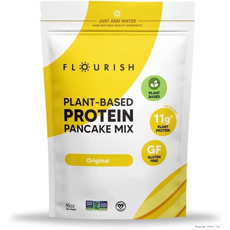Flourish - Plant-Based Protein Pancake & Waffle Mix Gluten-Free Vegan Non-GMO All-Natural Superfood  | Walmart (US)