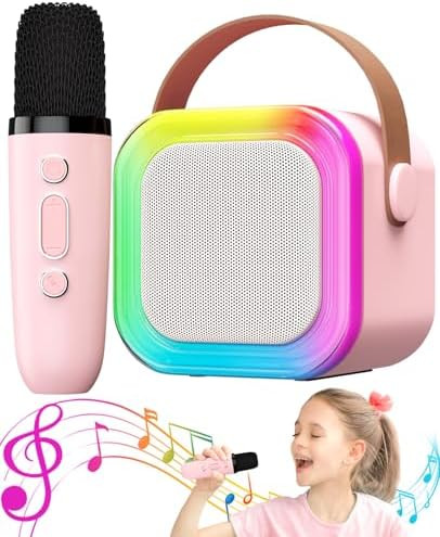 Karaoke Machine for Kids Microphone Gifts for Teen Girls Toys Age 6-8 for Kids 4 5 7 9 6 8 10 Yea... | Amazon (US)