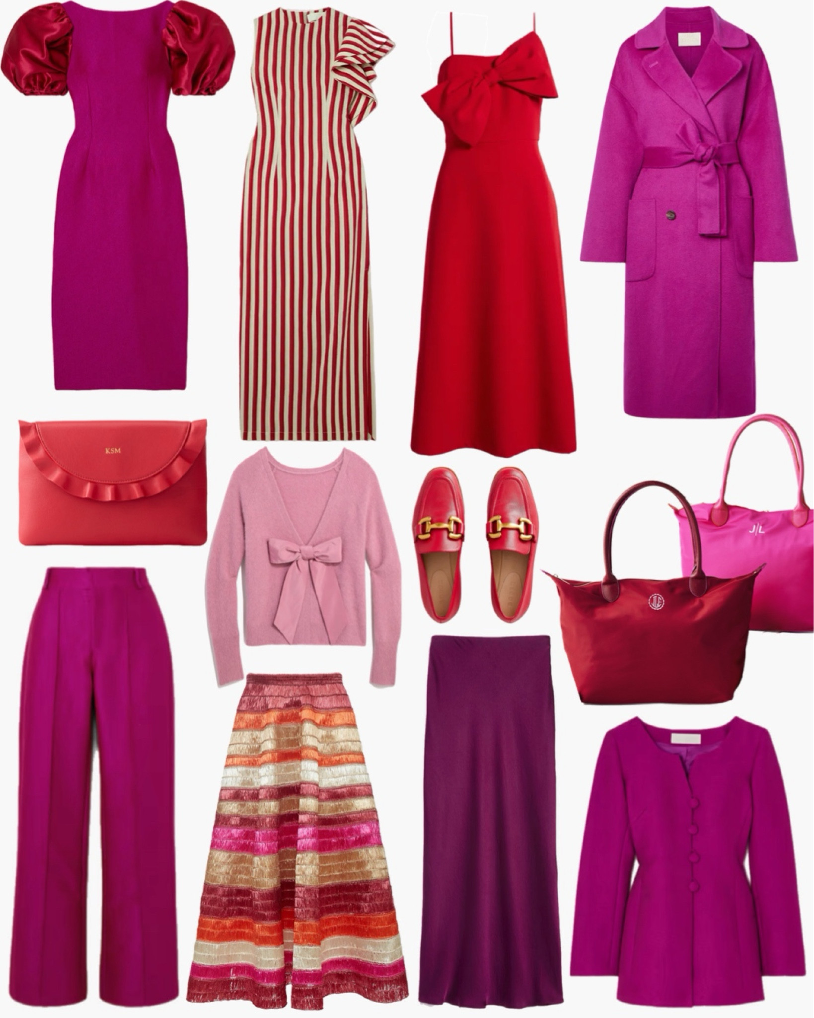 Rich colorful fall outfits for work or weekend in luxe reds, plums, reds, and magenta. Amazing office outfit options and special occasion dresses. 

#LTKWedding #LTKParties #LTKWorkwear