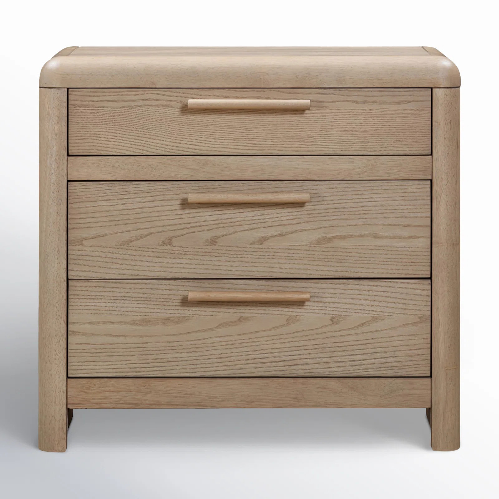 Furano Three Drawer Wood Nightstand | Wayfair North America