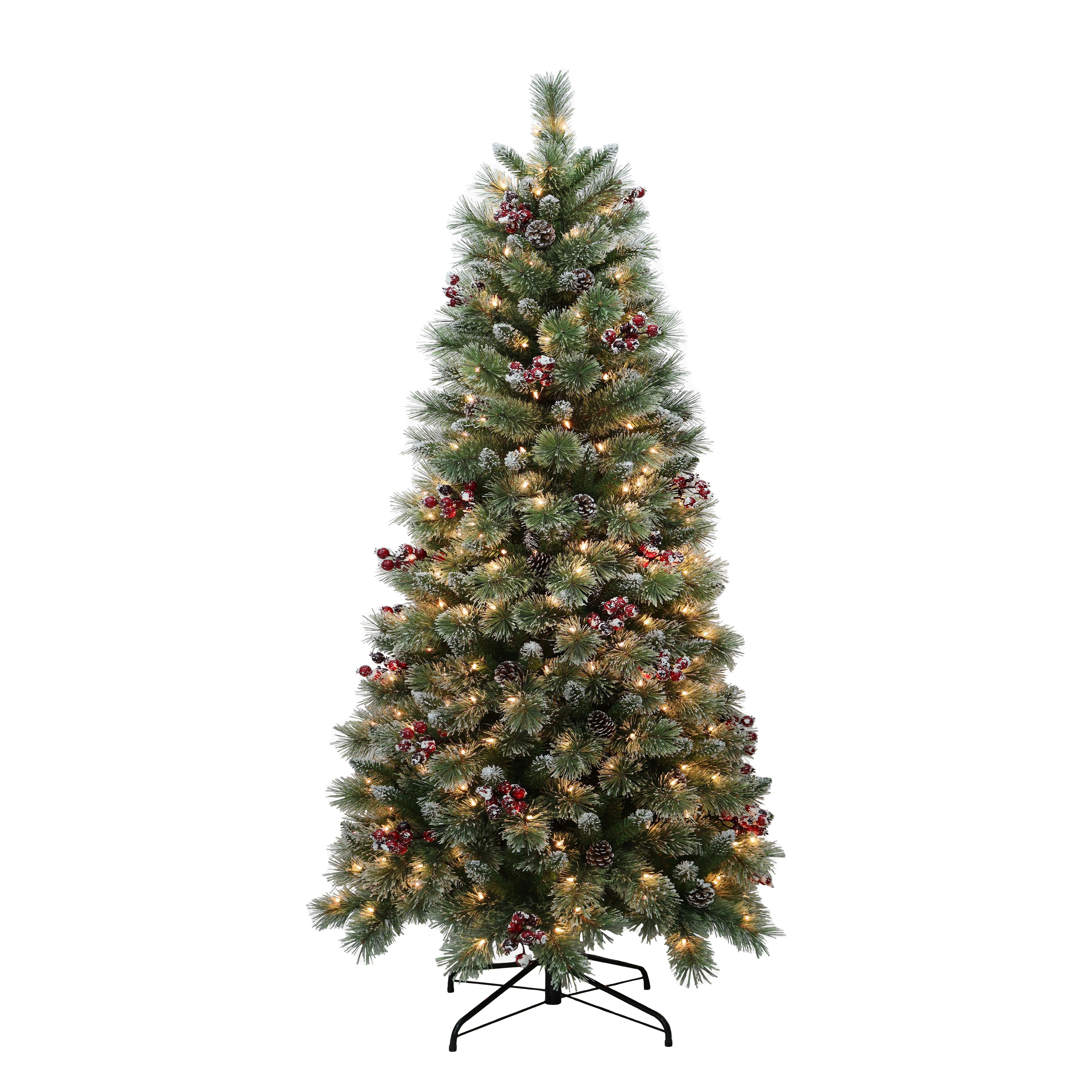 Holiday Time 1.98M Prelit Green Christmas Tree, 250 Clear Incandescent Lights, 1.98M PRELIT FROST... | Walmart (CA)