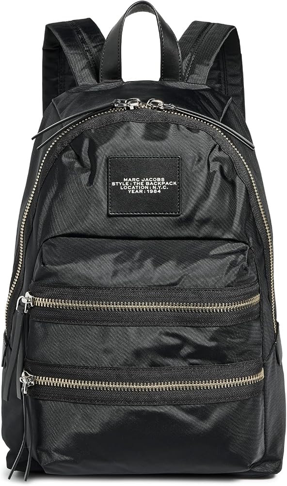 Marc Jacobs Women's The Large Backpack, Black, One Size | Amazon (US)