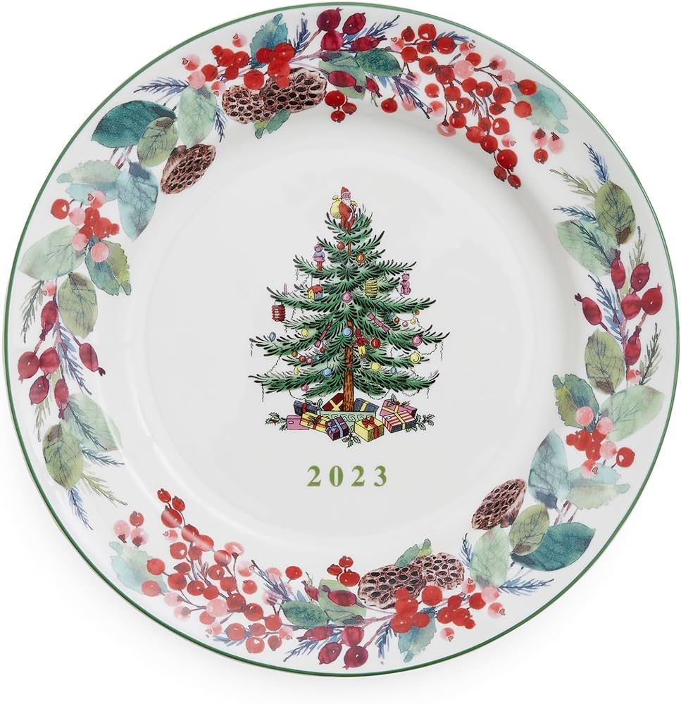 Spode Christmas Tree 2023 Annual Collector Plate | 8-Inch Christmas Decorative Plate | 8-inch Por... | Amazon (US)