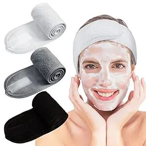 Whaline Spa Facial Headband Make Up Wrap Head Terry Cloth Headband Adjustable Towel for Face Wash... | Amazon (US)