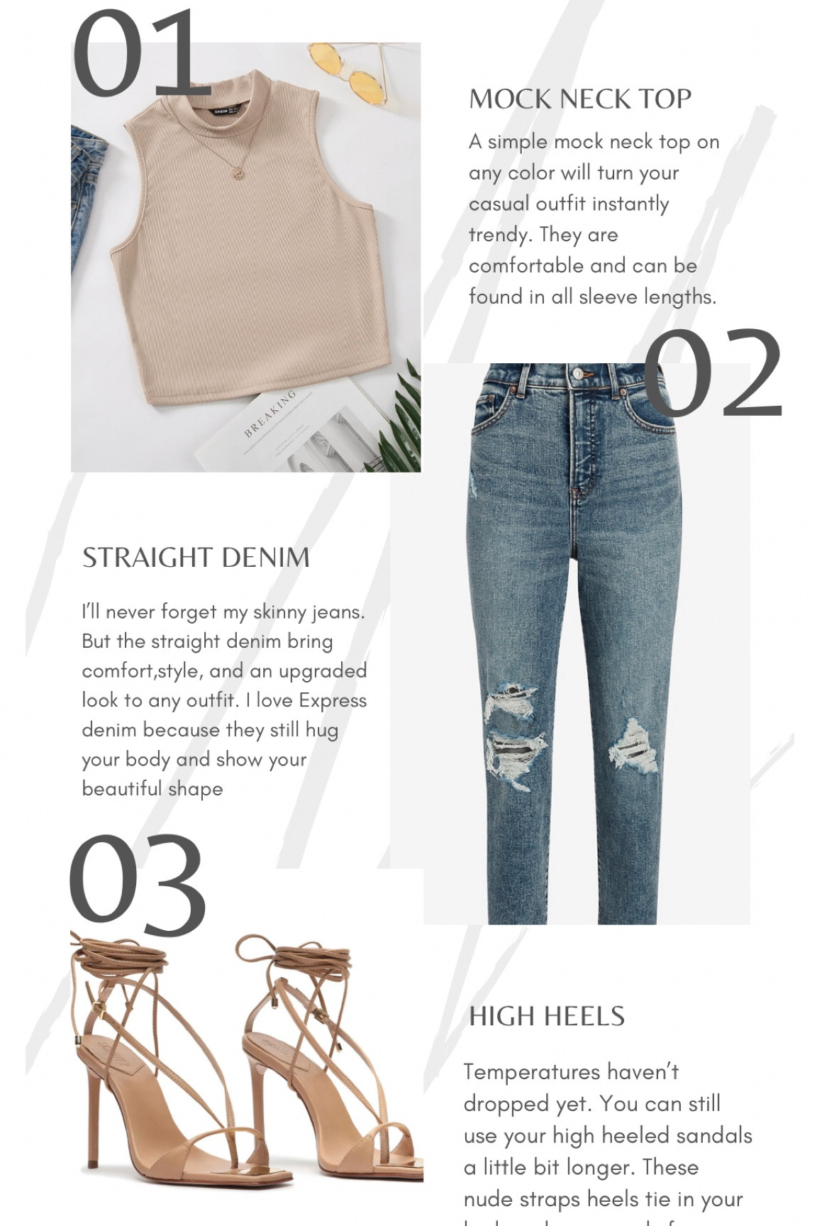 A simple and easy outfit to put together with some fall trends. Outfits. Mock neck.denim. High heels. Fall outfit. 

#LTKSeasonal #LTKstyletip #LTKU