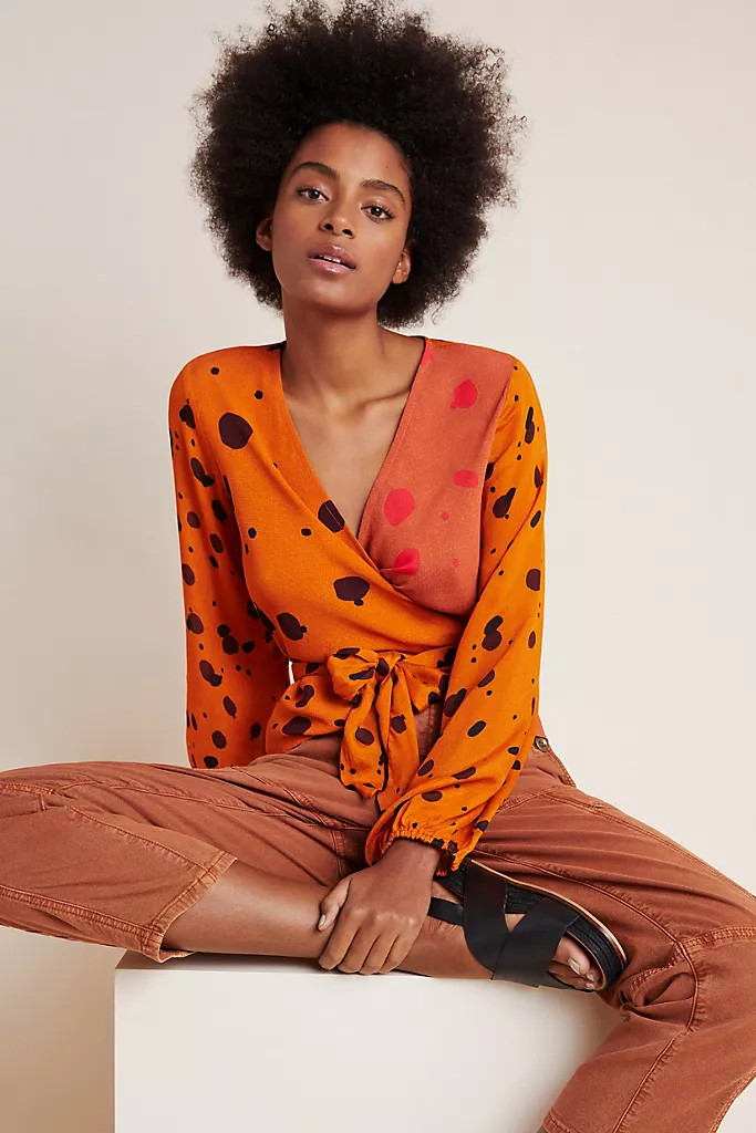 Ariana Wrap Blouse | Anthropologie (US)