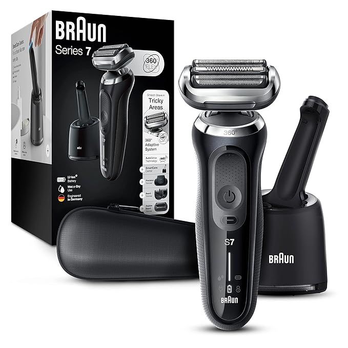 Braun Electric Razor for Men, Series 7 7085cc 360 Flex Head Electric Shaver with Beard Trimmer, R... | Amazon (US)