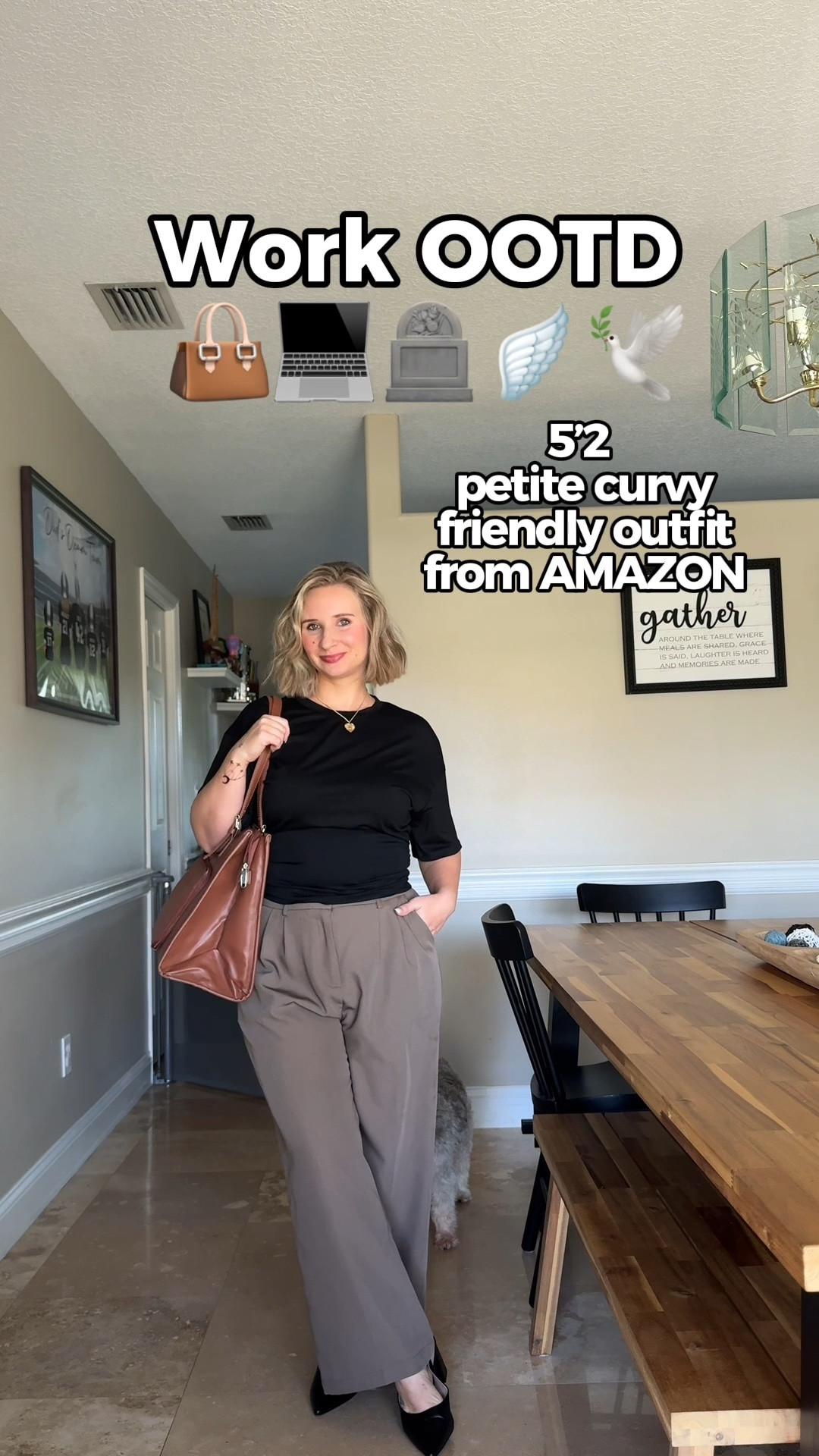 I work in reception at a funeral home - here’s my business professional attire 💻👜💼🪽🕊️

I’m 5’2 and curvy! These pants come in SHORT 👏 for reference I’m wearing a M short pant, m top

#LTKPetite #LTKWorkwear #LTKootd