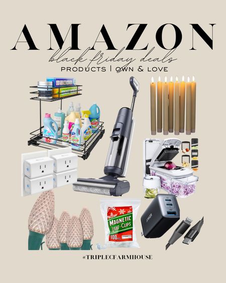 Black Friday deals on Amazon home products I own and love! 

Cyber week / gift guide / tineco / kitchen organization / Christmas / Christmas decor / Christmas lights / smart plug / kitchen gadget / veggie chopper / phone charger / Amazon home / battery operated candles 

#LTKHoliday #LTKCyberWeek #LTKGiftGuide