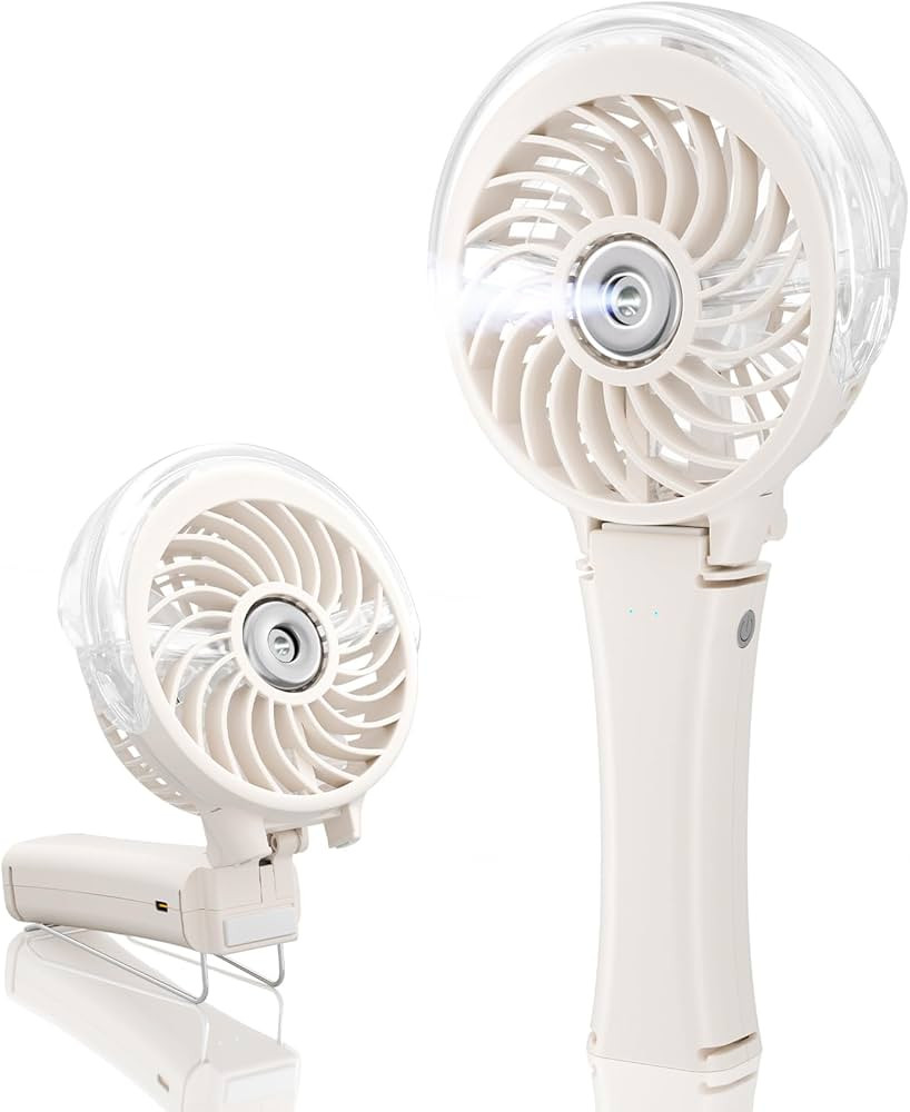 HandFan Upgraded Portable Handheld Misting Fan, Personal Mister Fan Rechargeable, Spray Water Mis... | Amazon (US)