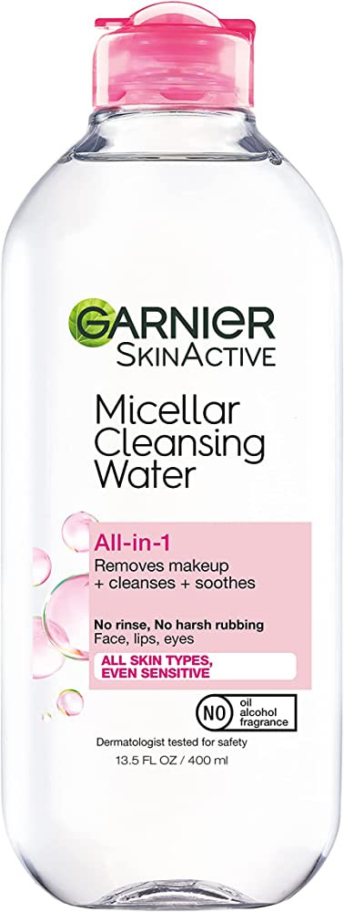 Garnier SkinActive Micellar Water for All Skin Types, Facial Cleanser & Makeup Remover, 13.5 fl. ... | Amazon (US)