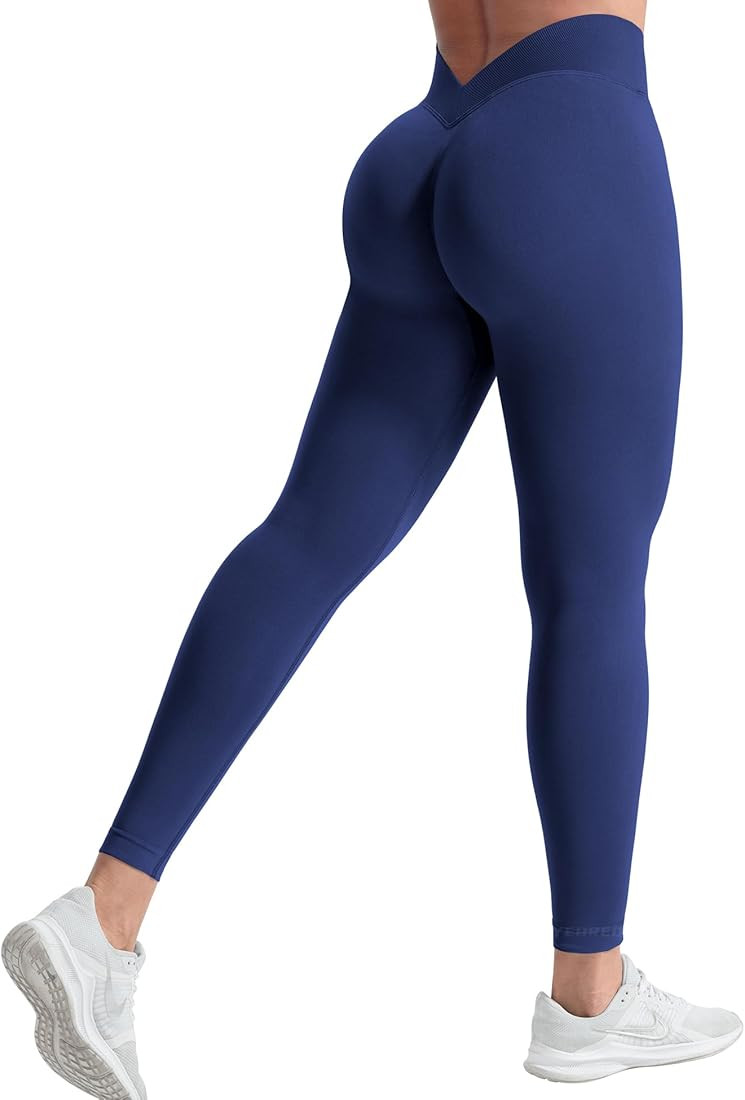 YEOREO Liz Scrunch Workout Leggings for Women High Waisted Butt Lifting V Back Waist Seamless Gym... | Amazon (US)