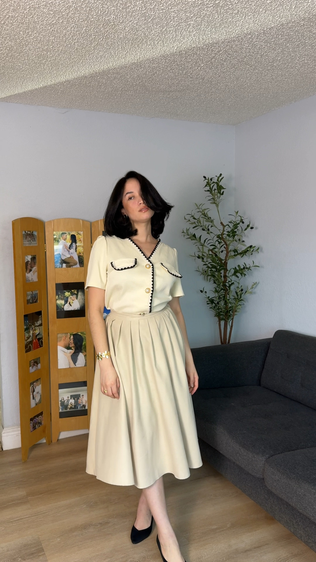 Old money outfit inspo for religious events. Beige old money top plus beige skirt  

#LTKWatchNow #LTKMostLoved #LTKStyleTip