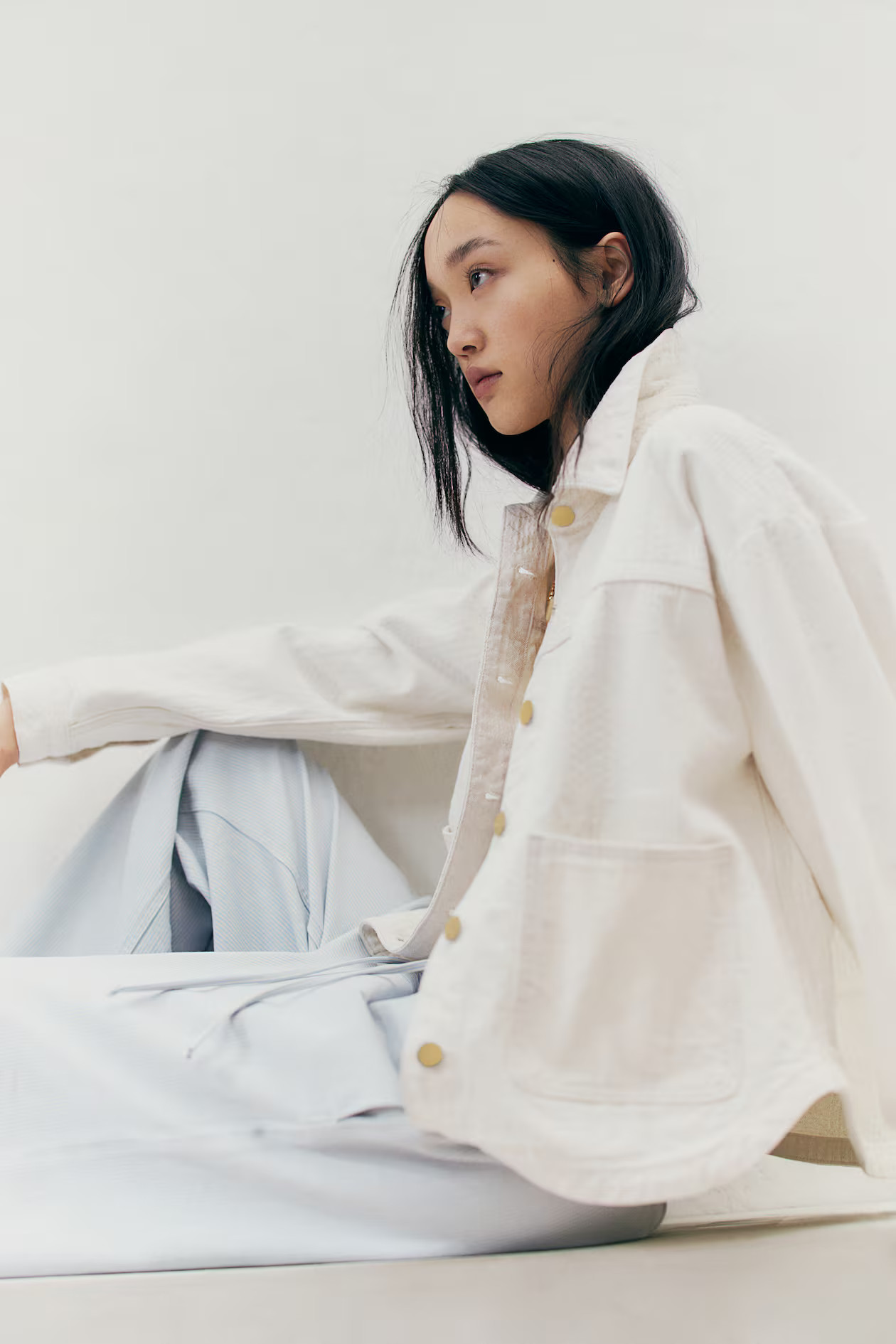 Twill overshirt | H&M (UK, MY, IN, SG, PH, TW, HK)