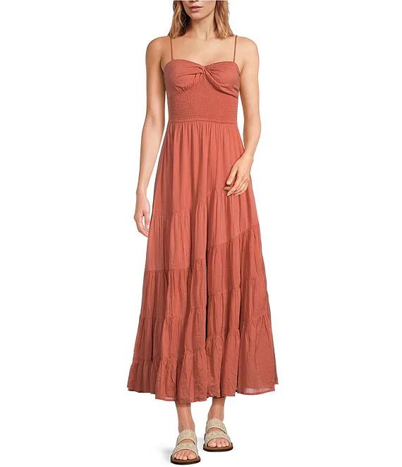 Sundrenched Sweetheart Neck Sleeveless Maxi Dress | Dillard's