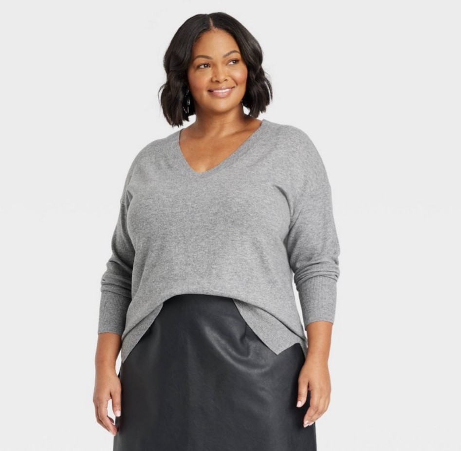 This gray sweater stopped me in my tracks. It’s so soft, feels almost like cashmere and modal. I absolutely love it

#LTKPlusSize #LTKMidsize #LTKSeasonal